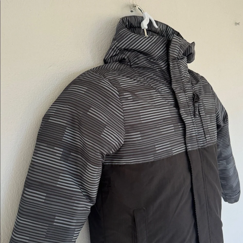 The Children’s Place black neon convertible fleece interior shell jacket medium